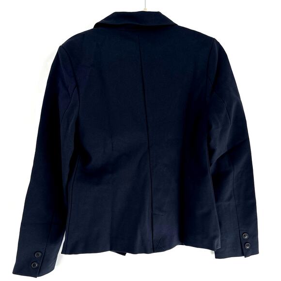 Quince Women's Navy Ultra Stretch Ponte Double Breasted Blazer Size S - Picture 5 of 13